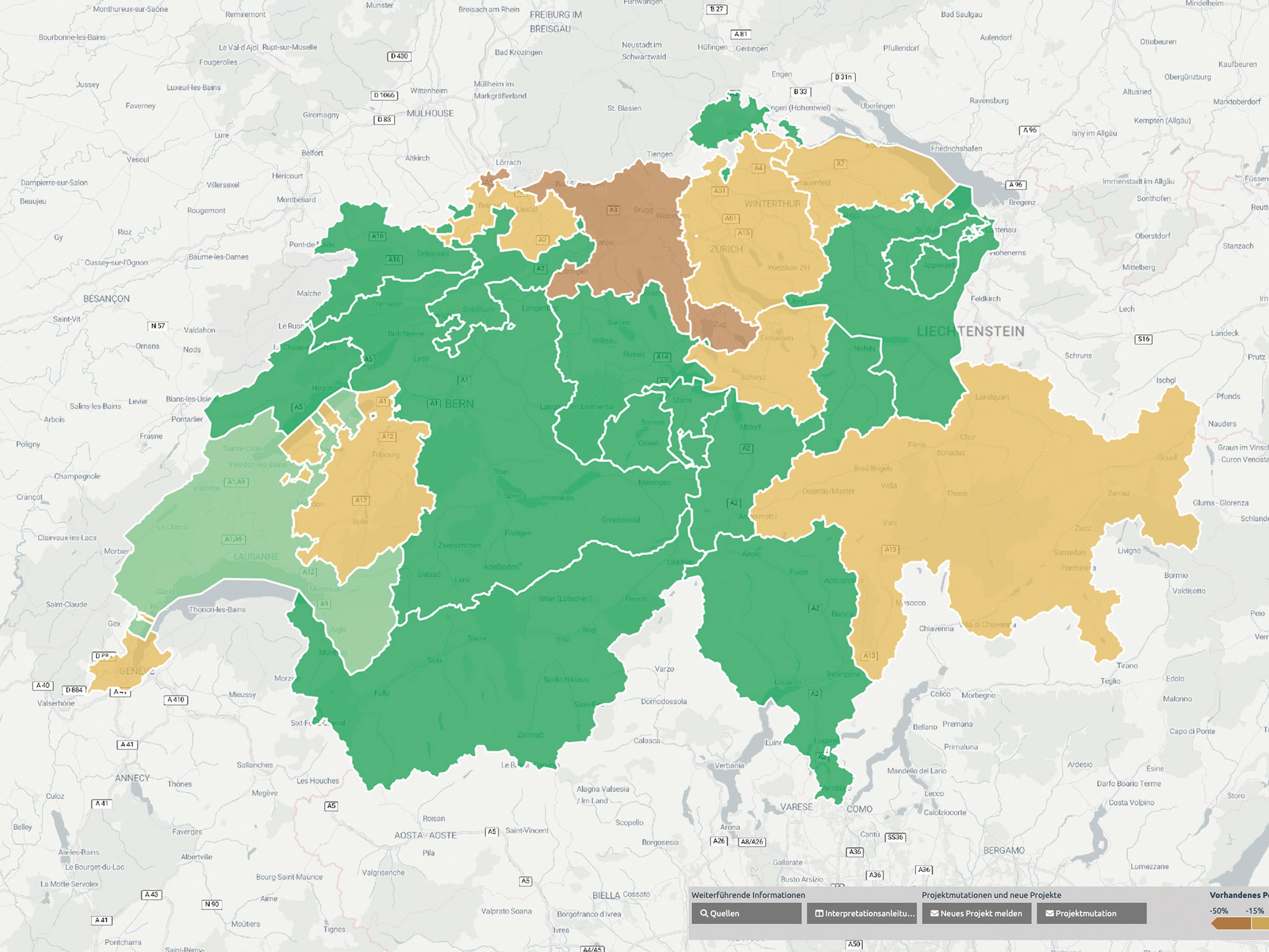 Interaktive Karte zur Holzenergie